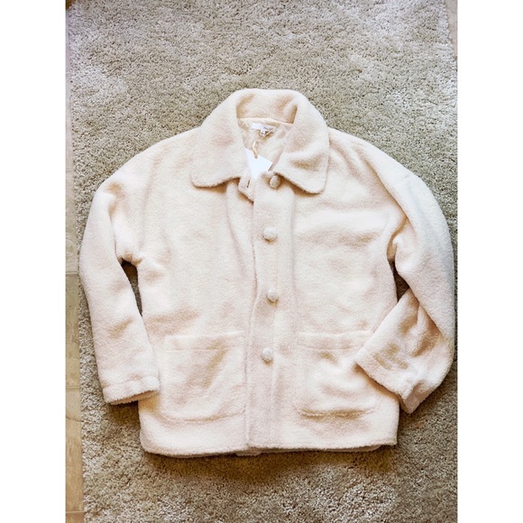 Jackets & Blazers - 🐰Super Cute Over Sized Ivory Coat🐰
